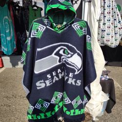 Seahawks Poncho 
