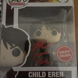 Signed Child Eren Funko Signed By Bryce Papenbrook