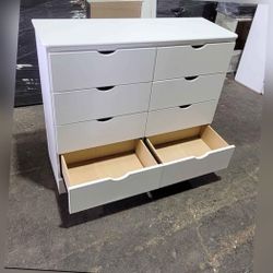 Eight drawers dresser with rails / 8 drawers dresser with rails
