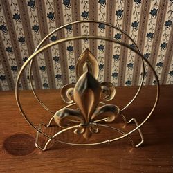 Metal Wire Frame Napkin Holder Gold