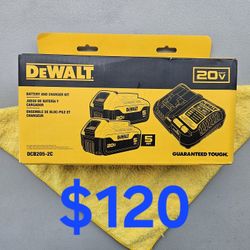 $120 Dewalt 5.0ah Battery Charger Starter Kit (20-Volt) Batteries 