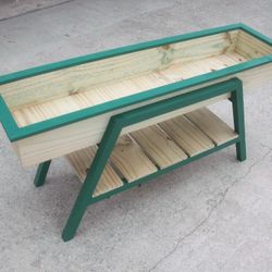 BEAUTIFUL "NEW" CUSTOM MADE RAISED WOOD PLANTER