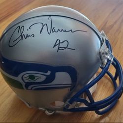 SEAHAWKS MULTI-SIGNED MINI HELMET!