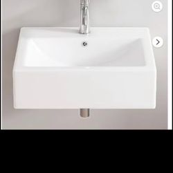 Wall Mount Sink - With Faucet