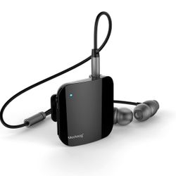 Bluetooth 4.1 Wireless Audio Receiver, Mochoog 2-in-1 Wireless 3.5mm Music Adapter Car Stereo System to Enjoy Calling & Music, Built-in Mic Hands-fre