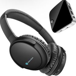 TV Headphones, BKM100 Wireless Headphones for TV with Bluetooth Transmitter & Receiver Set (CSR BC8670) with Optical, Plug & Play, Foldable, No Delay,