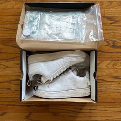 Nike Air Force 1 ‘07 QS Vast Grey – Complete Set w/ Custom Swooshes – Size 8