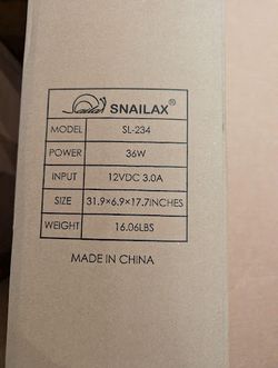 Snailax Shiatsu Back Massager with Heat - Deep Kneading Massage Chair Pad - Model SL-234 - new