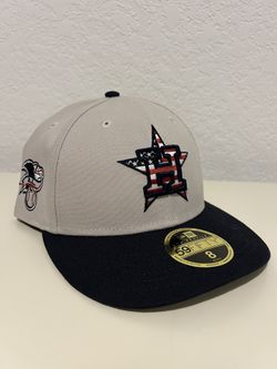 Men's New Era  Khaki/Black Houston Astros 2024 Fourth of July 59FIFTY Fitted Hat