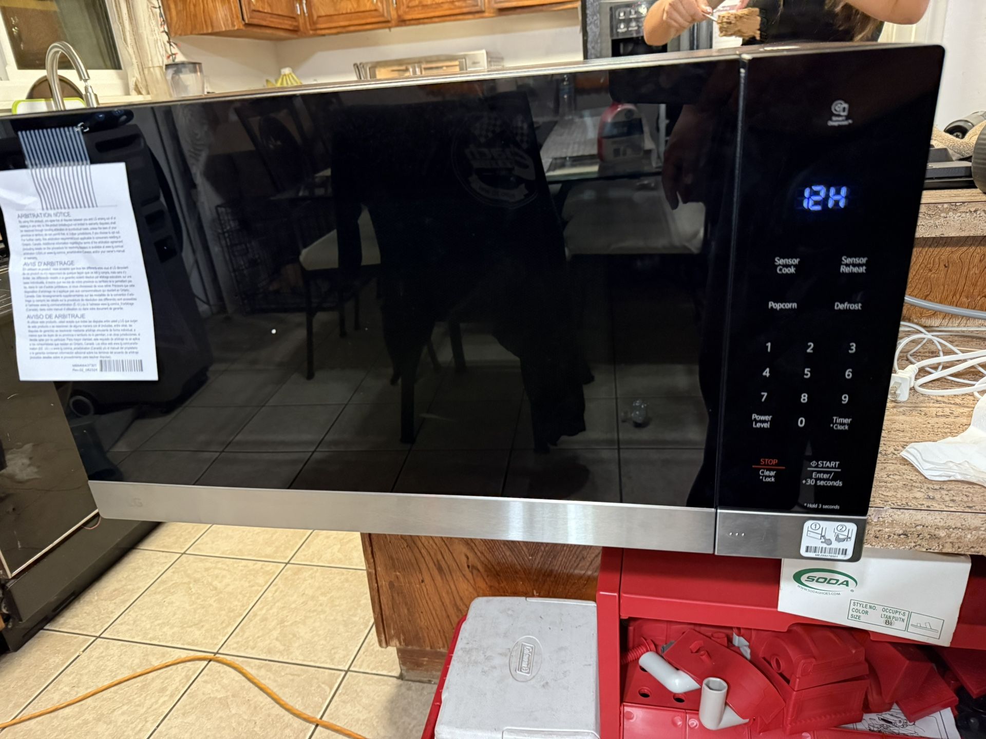  LG 2-cu ft 1200 -Watt Inverter Technology Countertop Microwave ( Stainless Steel )