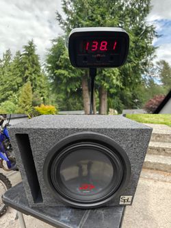 Alpine Type R 12" subwoofer in ported box.
