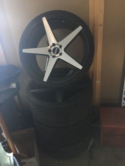RIMS AND TIRES 22 inch