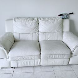 White recliner couch
