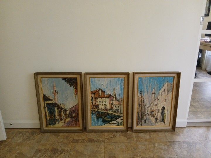 Three Piece Artwork For $30 (17x24)