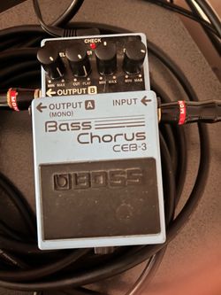 Boss bass chorus pedal