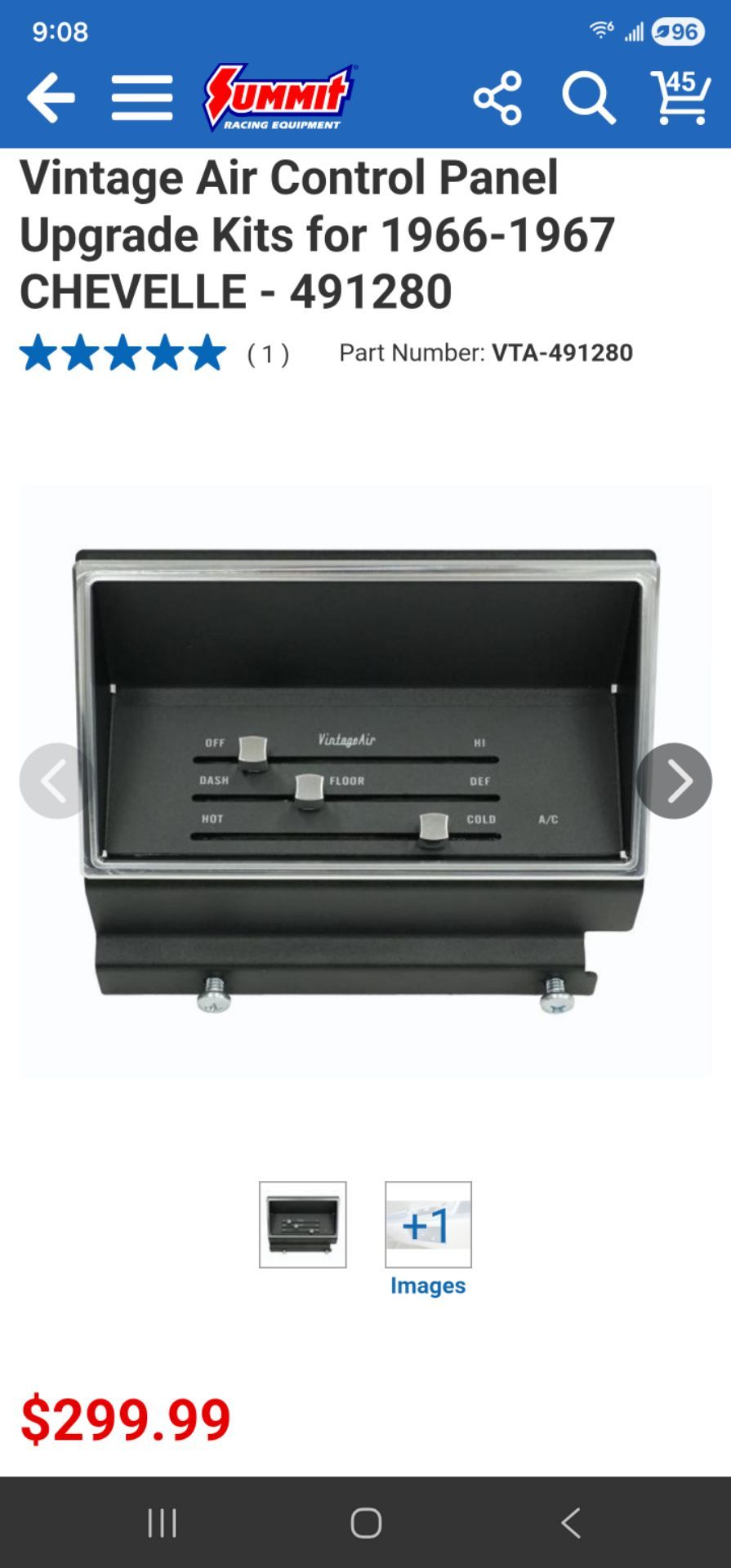 1966 to 1967 vintage air AC control
