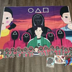 Squid Games Party Supplies 