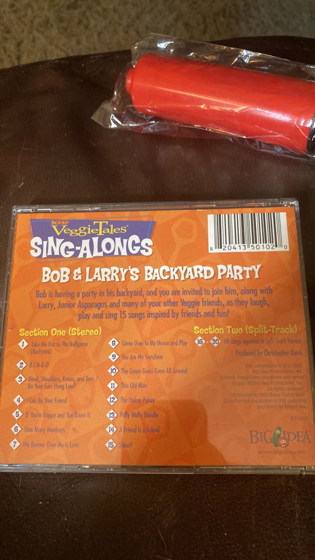 CD sing-along backyard party