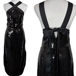 Black sequin formal dress -  Size 2