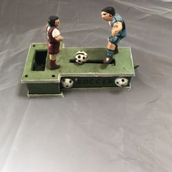 Soccer Cast Iron Bank 