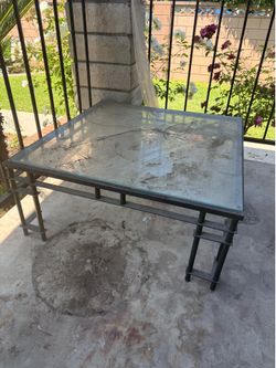 Glass table