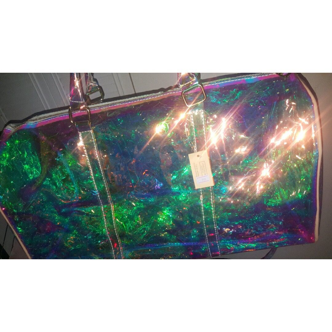 Translucent Louis Vuitton Keepall Travel Bag