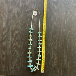 Indian Canyons Trading Post Turquoise Beaded Necklace X-Large