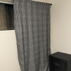 Black Curtains One Piece 