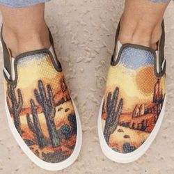 NEW VANS CLASSIC SLIP-ON CALI TAPESTRY CACTUS