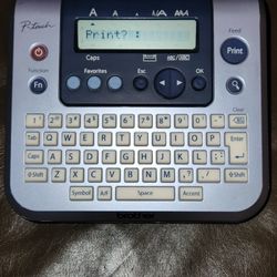 PTouch Label Printer. Takes 3 AAA batteries And Already Has A Label Cartridge 