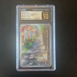 Pristine CGC 10 Graded Japanese Pokemon Cards