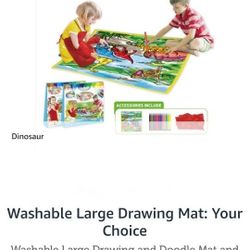 Large Washable Drawing Mat (Dinosaur Edition)