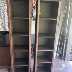 2 Tall Book Shelves 