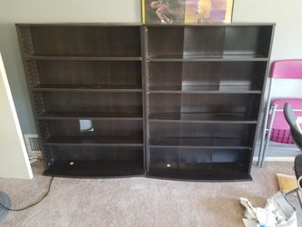 Two small book/dvd shelves