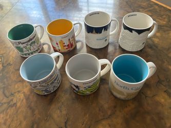 Lot of 7 Starbucks "You Are Here" Mugs – RARE International (Sydney, Bangkok) + US