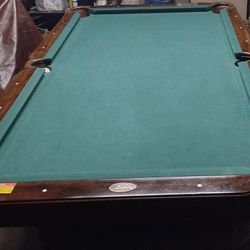 Billiard Pool Table In Green