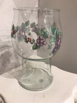 Glass Hurricane Candle Holder