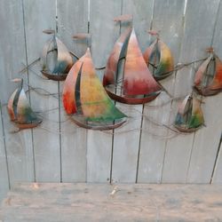 Sailboats sculpture
