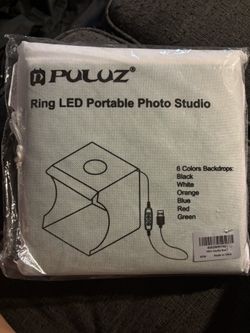 Puluz Ring LED Portable Photo Studio – Mini Light Box Kit ( New)