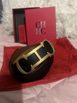 Carolina Herrera CH Reversible belt Brown / black