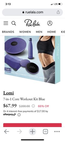 Brand new LOMI FITNESS CORE WORKOUTKIT 7pcs Home Fitness Set 7 In