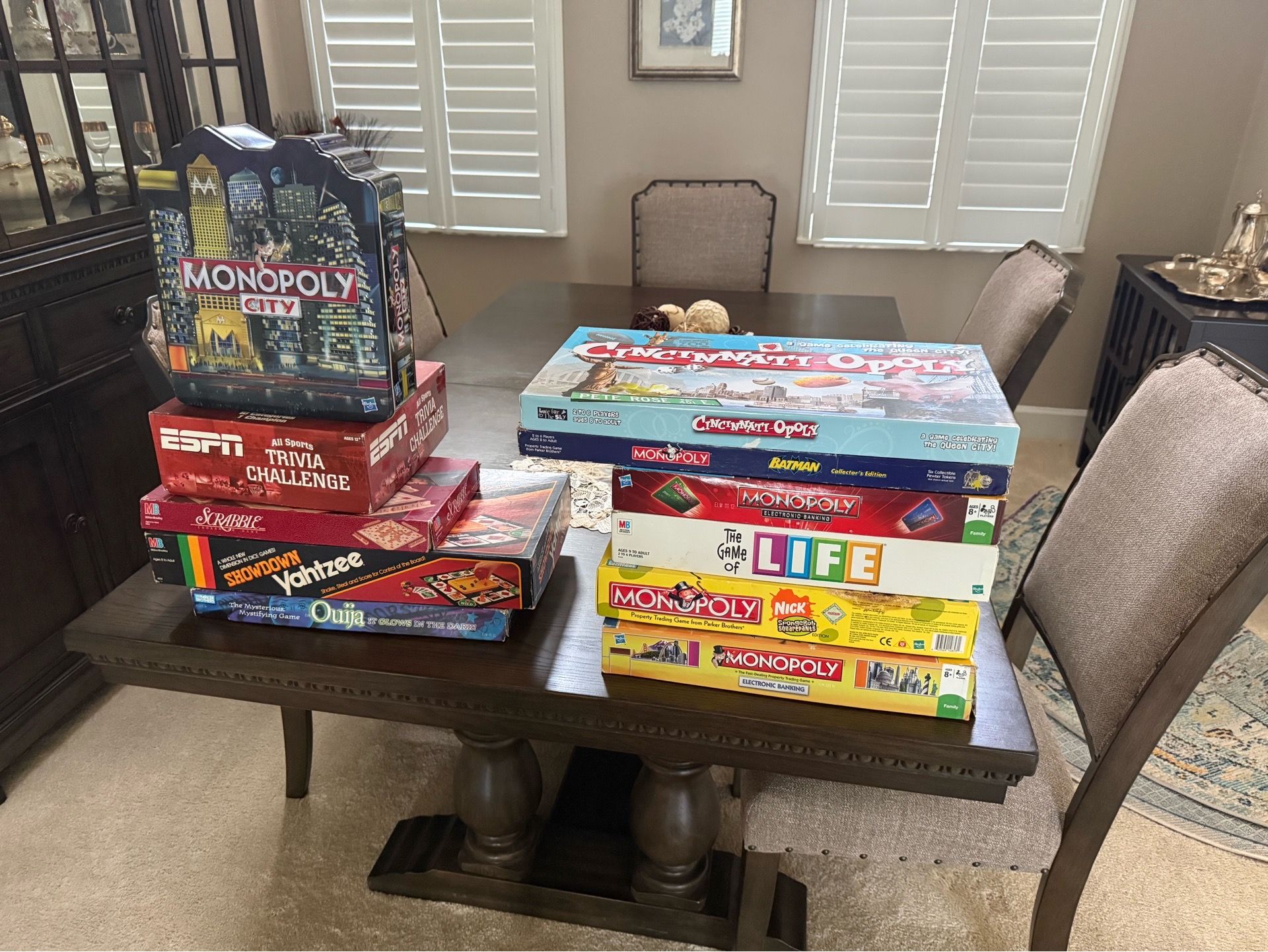 Assorted Board Game Bundle - Monopoly, Yahtzee & More