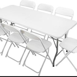 Folding tables and chairs and 10x20 tent. 4Rent!