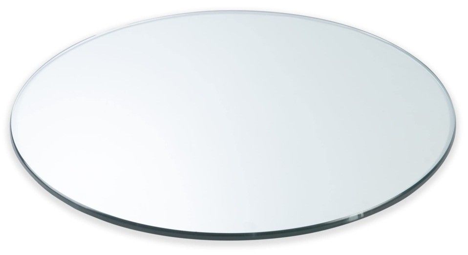 Like New 46" Rounded  Edge Glass Tabletop  $85