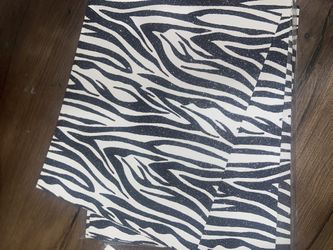 Zebra Glitter Card Stock Paper