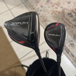 TaylorMade STEALTH Driver And Rescue 4 Hybrid