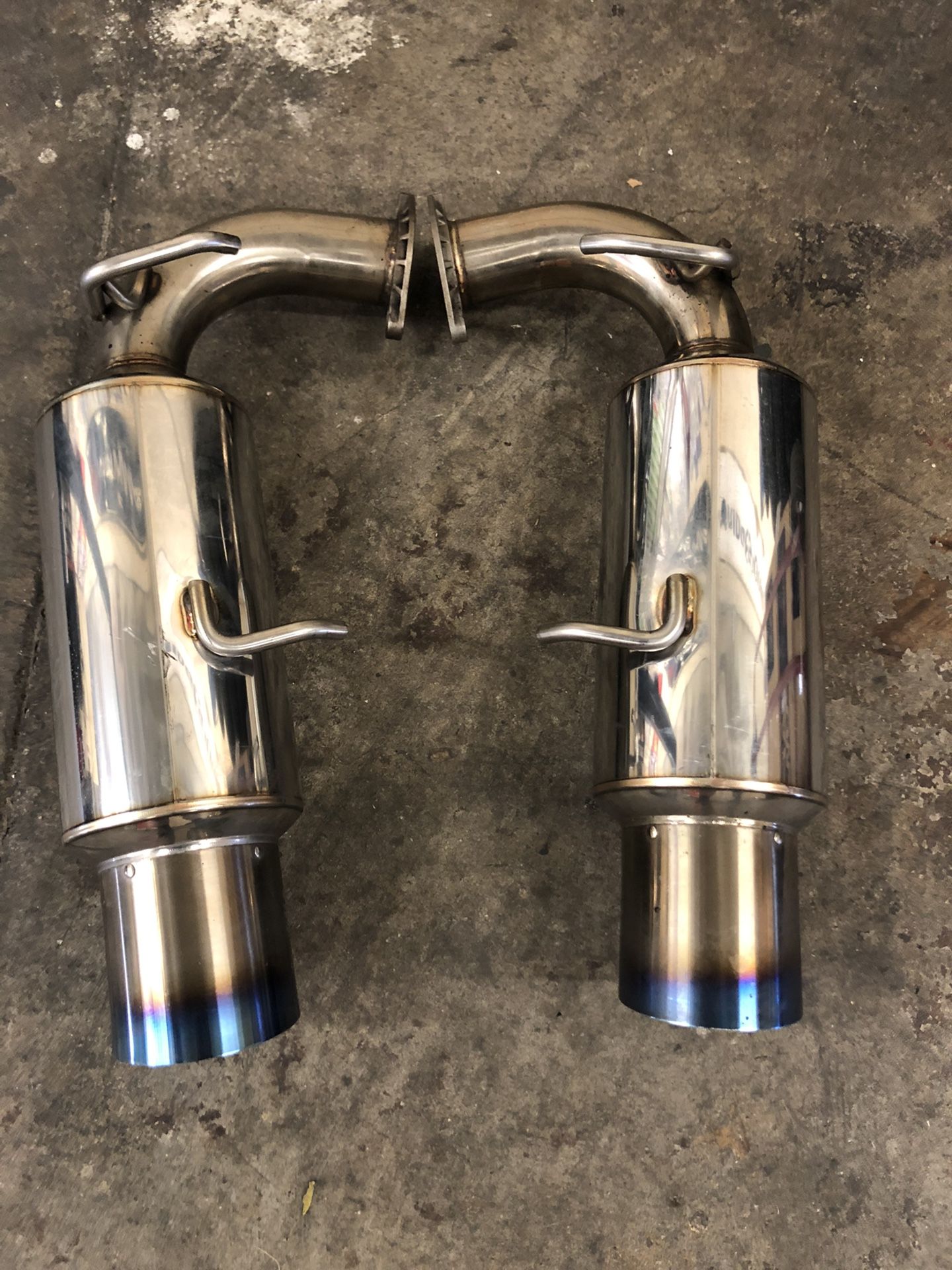 X2 Used Invidia N1 Mufflers Only For Scion FR-S Or Subaru BRZ 