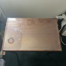 Small Glass Topped Table