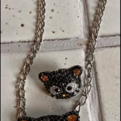 Vintage Hello Kitty Chocolate Necklace Ring Set