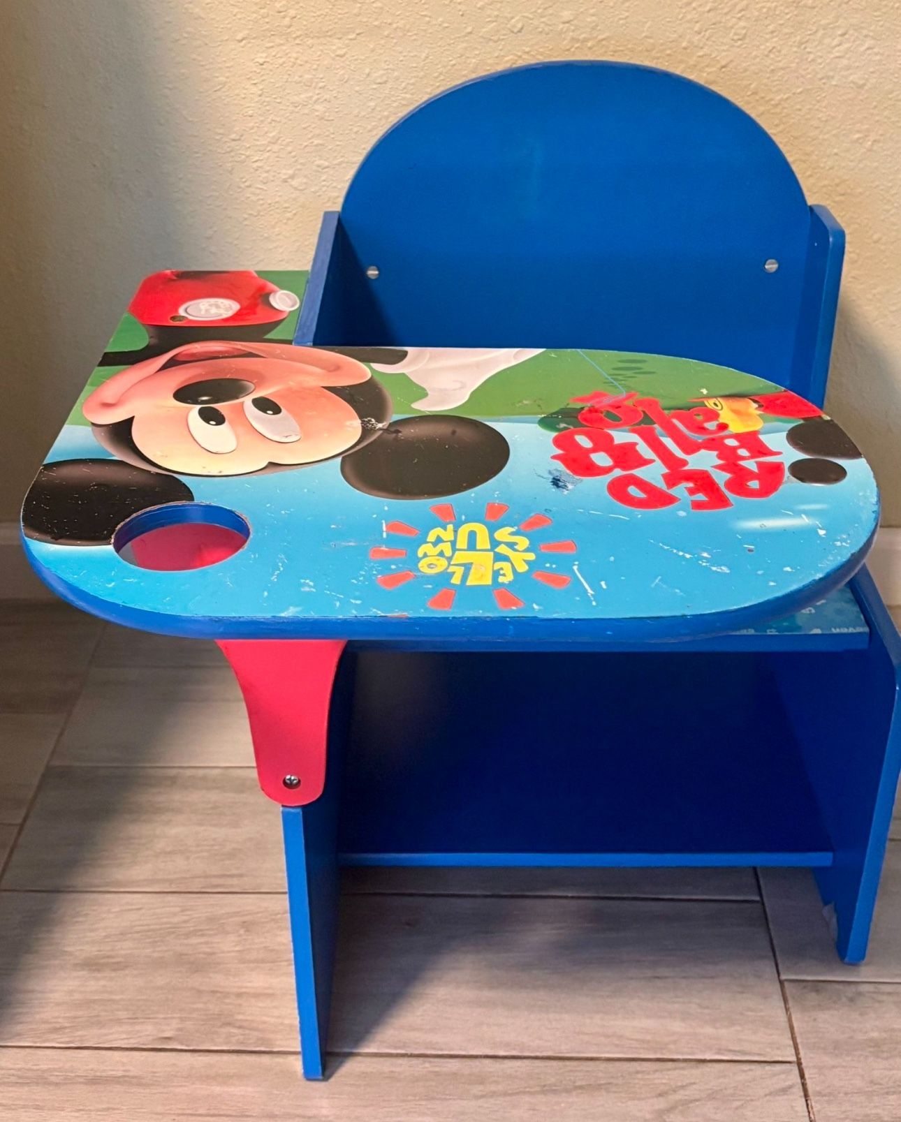 Delta Disney Mickey Mouse Chair Desk with Storage Underneath 